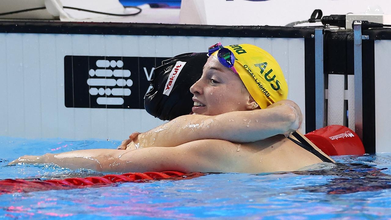 World Aquatics Championships: Mollie O'Callaghan finishes second in 100m freestyle final