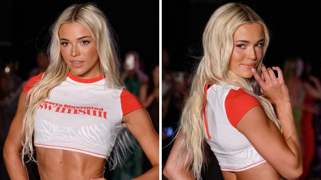Livvy Dunne ends dazzling Sports Illustrated Swimsuit runway turn with a split