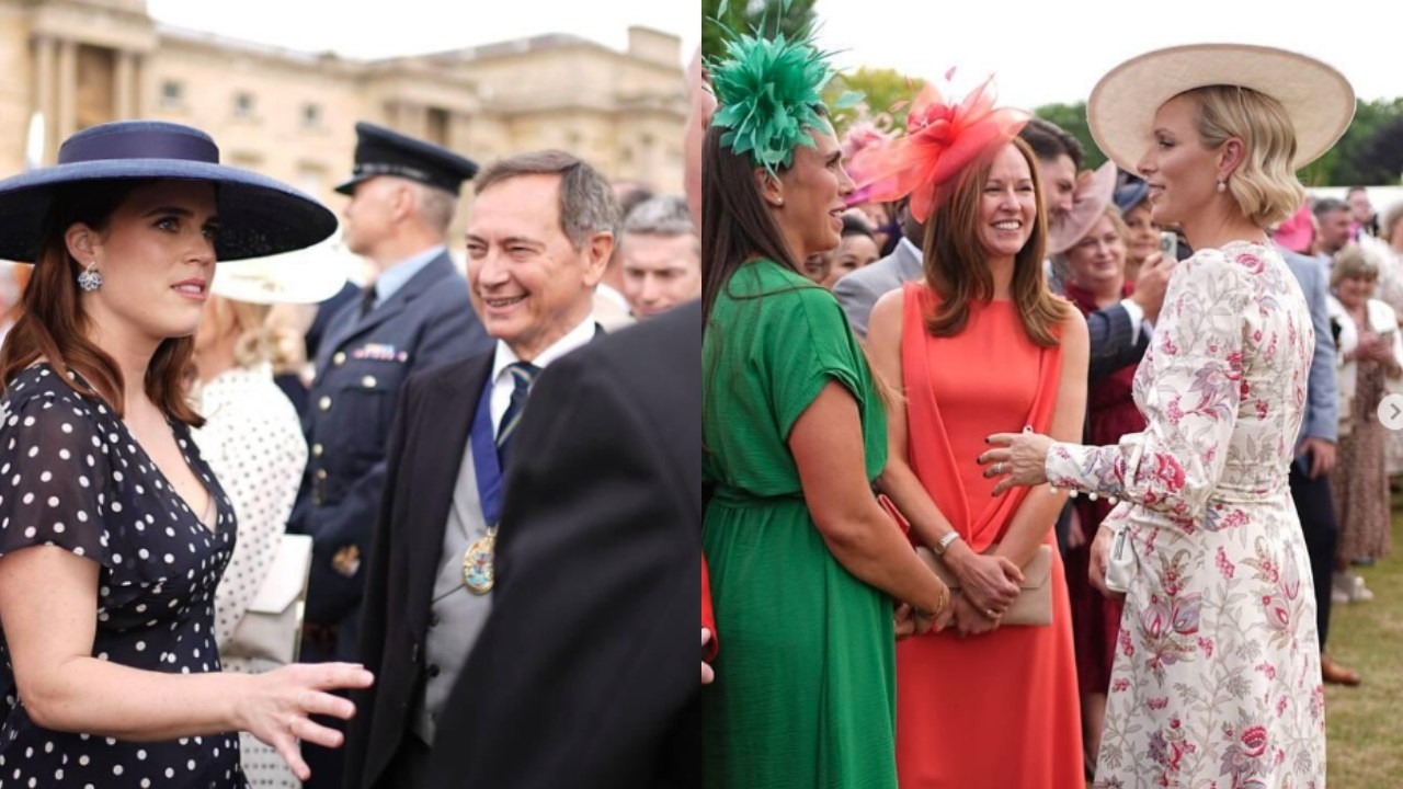 Zara Tindall and Princess Eugenie step out in support of Prince William and Princess Catherine at Buckingham Palace Garden Party amid ongoing royal rift