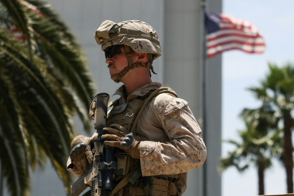 Marines ordered by Trump to LA start deploying