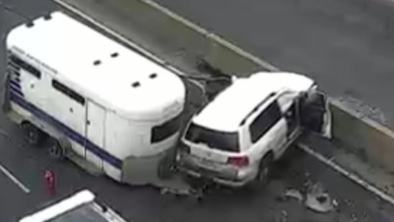 Two drivers seriously injured after West Gate Freeway crash