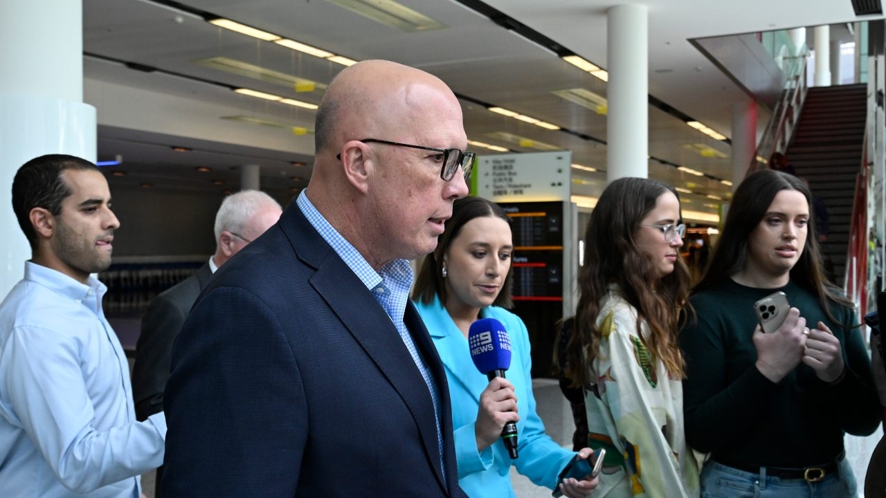 Former opposition leader Peter Dutton returns to Canberra for first time since losing seat and the federal election