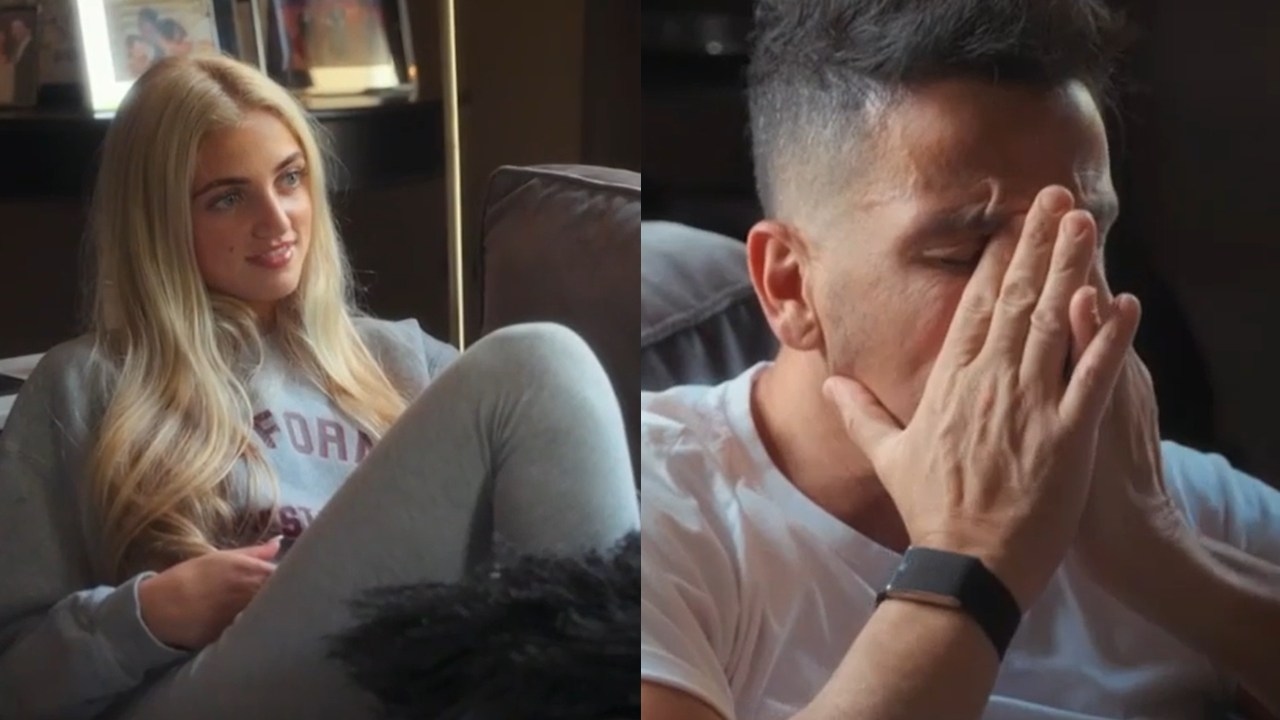 'Sick in the pit of my stomach': Peter Andre breaks down after learning of 'disgusting' messages sent to 18-year-old daughter Princess by older men online