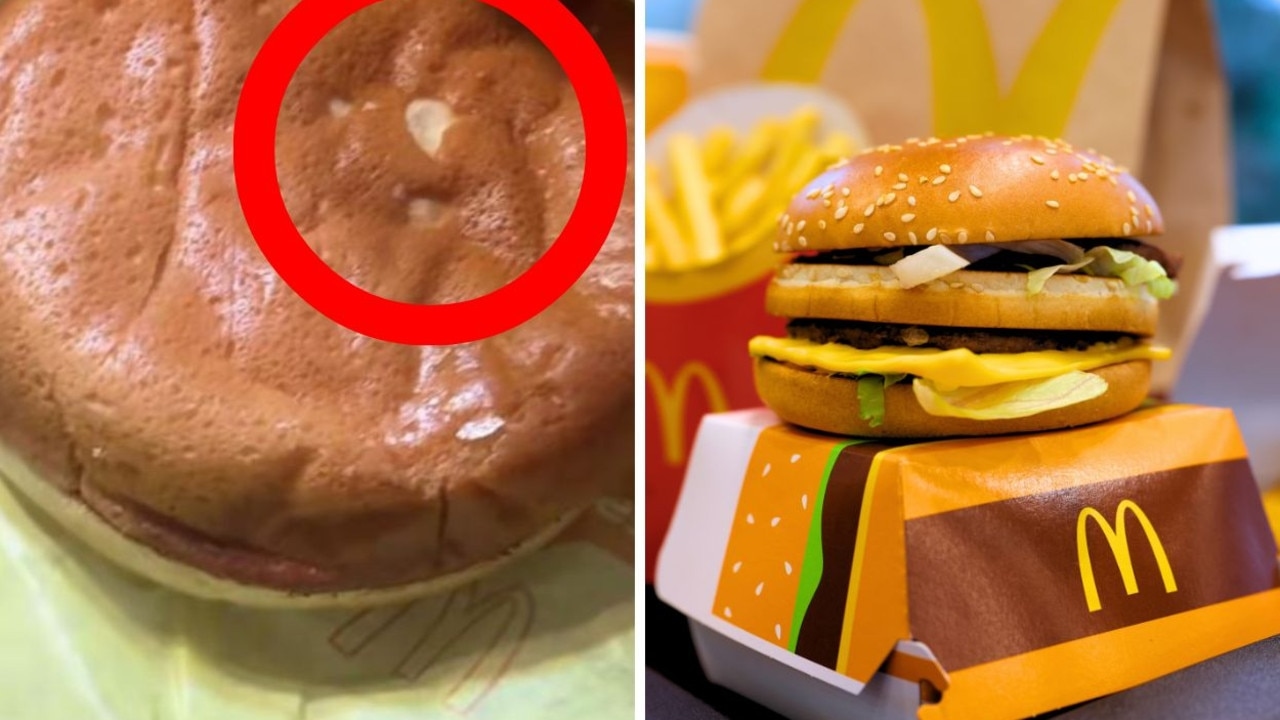 ‘Why?': Aussies baffled by ‘white dot' on all Macca's burgers