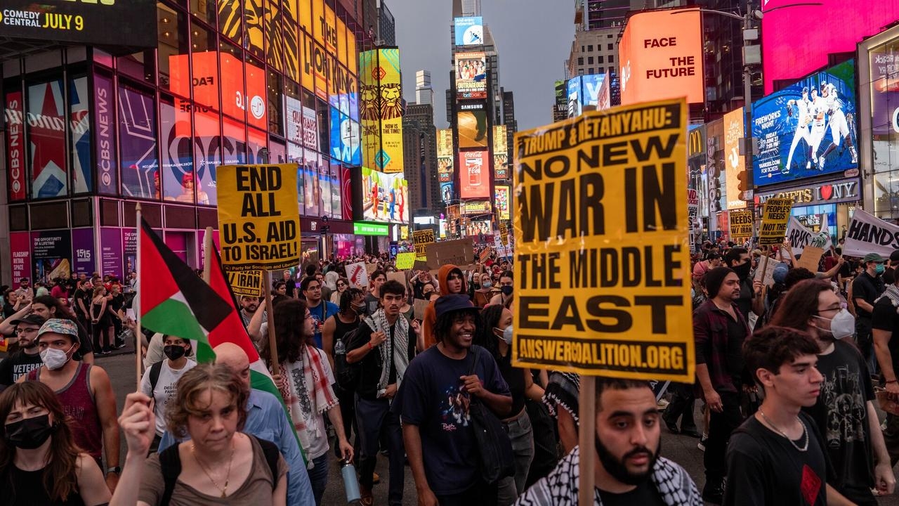 ‘Like a dystopian episode of Black mirror': New Yorkers slammed for war crimes protest