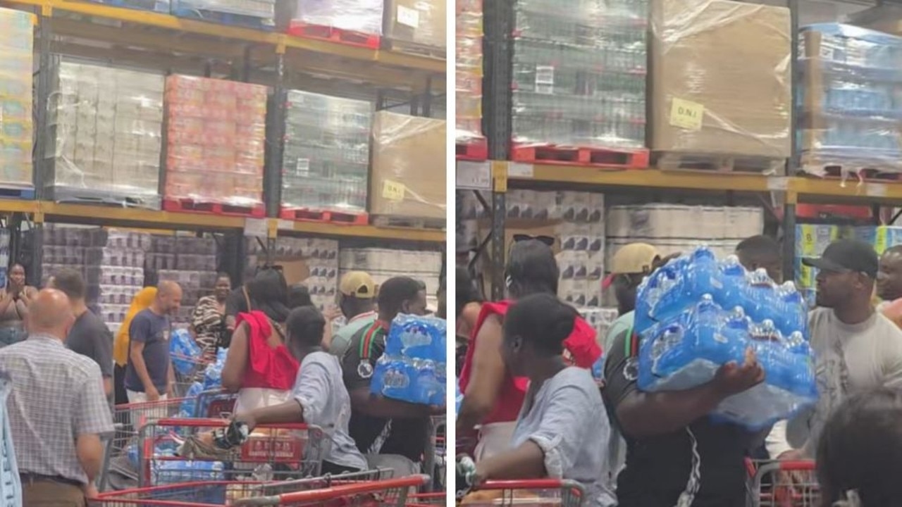 Wild video of Brits panic buying one item during heatwave