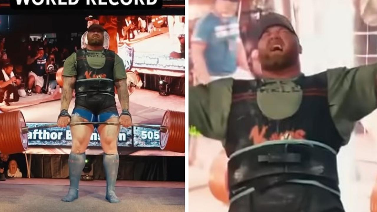‘I'm the f**king strongest': Hafthor Bjornsson's 505kg deadlift shatters world record