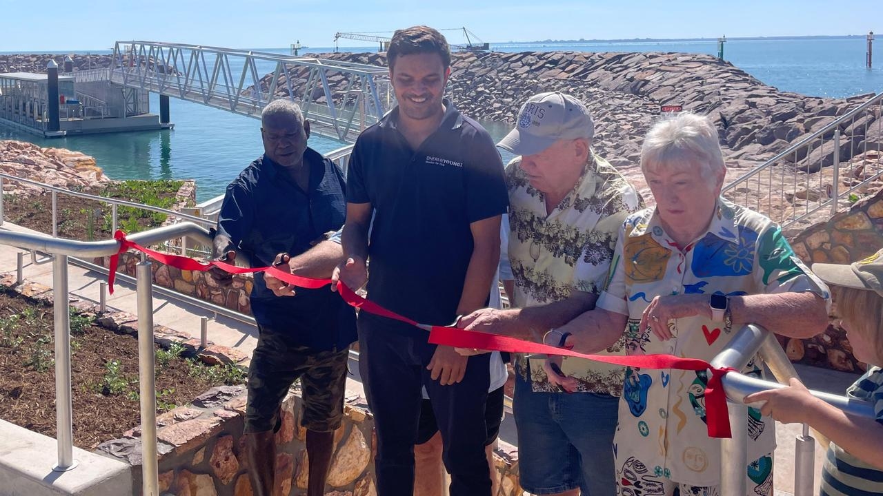 Deputy Opposition Leader Dheran Young officially opens new Mandorah Marine Facilities