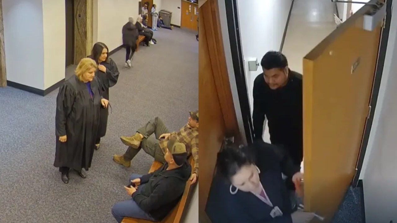 Wisconsin Judge Hannah Dugan seen ‘sneaking illegal migrant out of court' after distracting ICE agents, new video shows