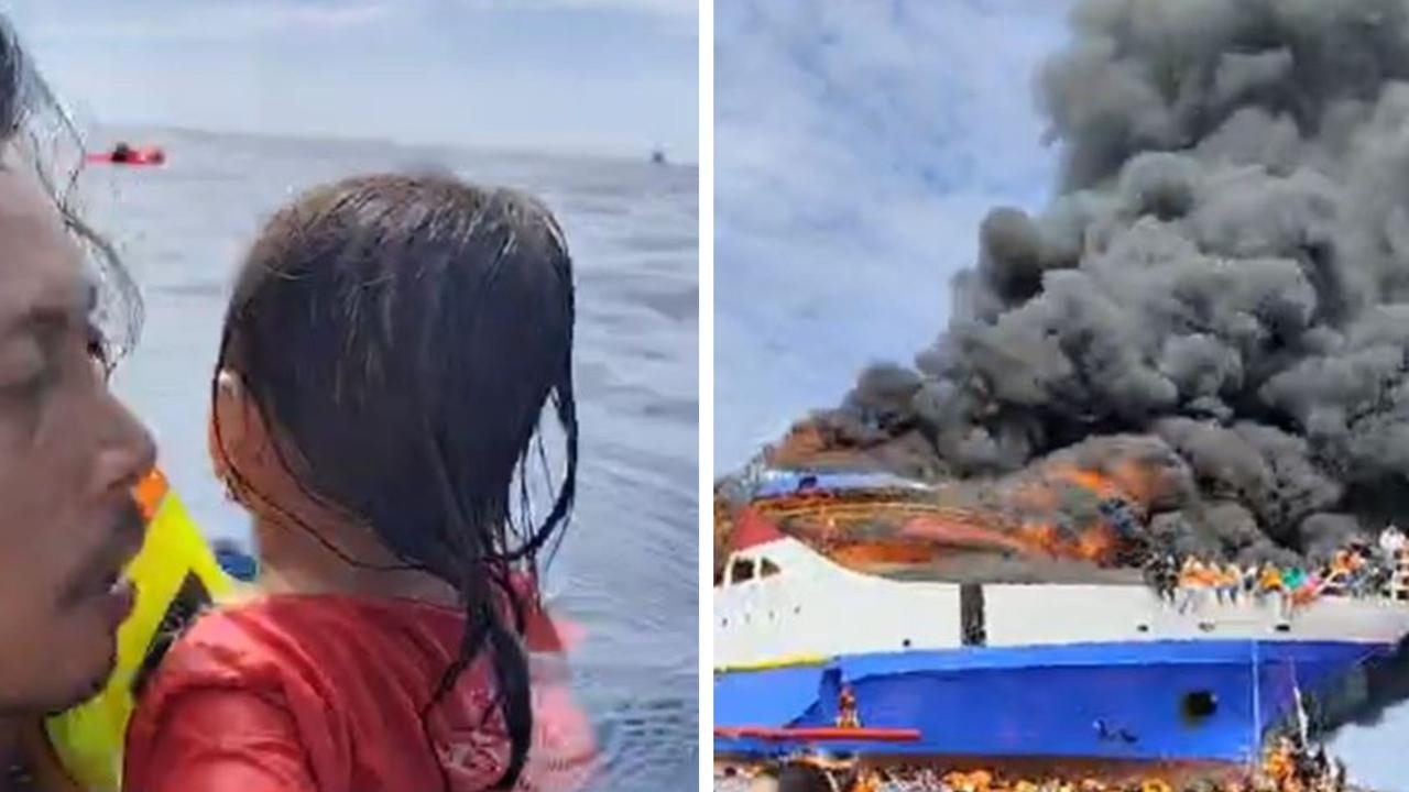 Five dead as fire engulfs Indonesia ferry