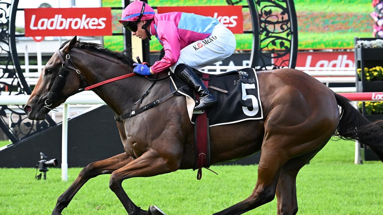 Champion jockey Kerrin McEvoy is warming up nicely for a massive Queensland Winter Carnival