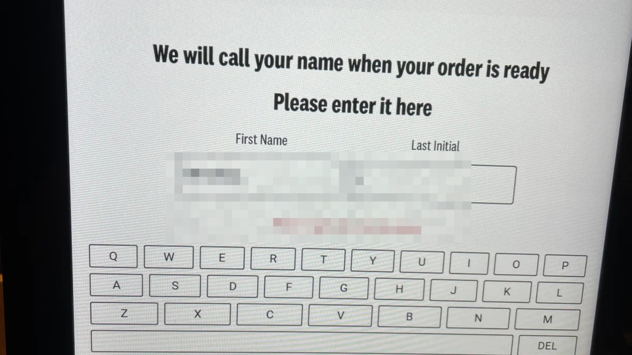 'Please try again': KFC questioned over kiosk name blunder