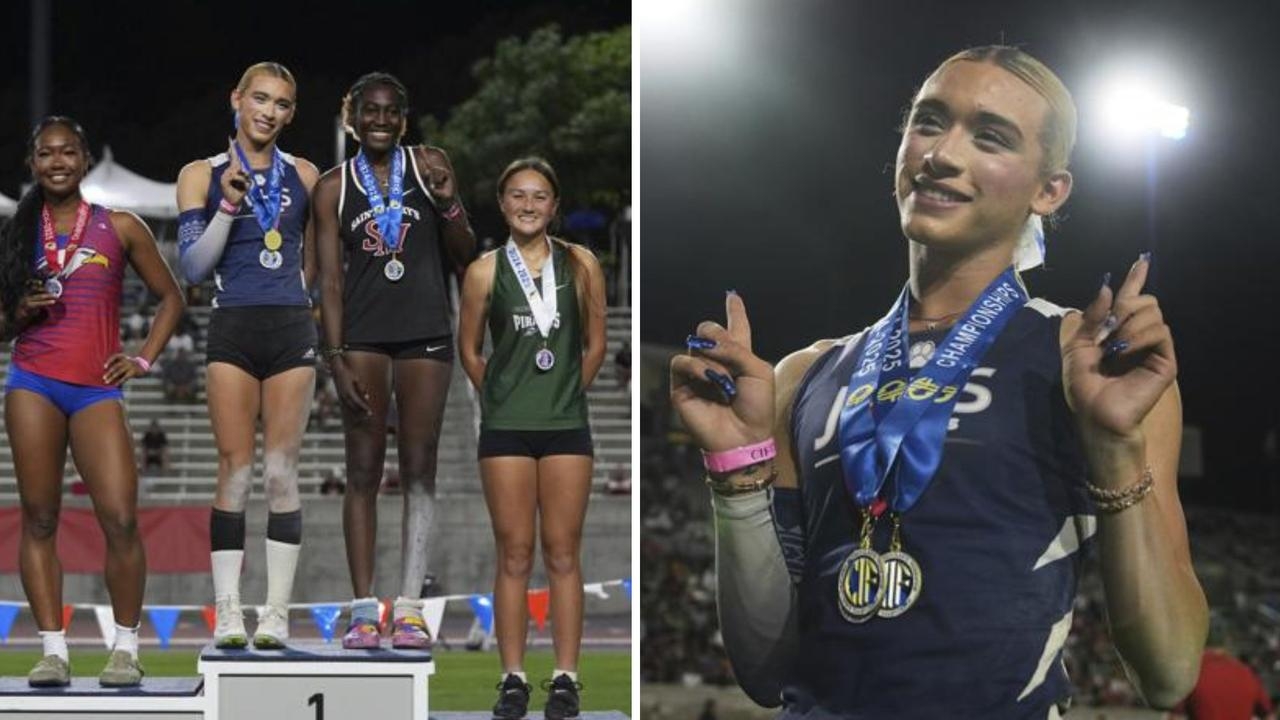 Trans athlete AB Hernandez sparks storm over podium celebration