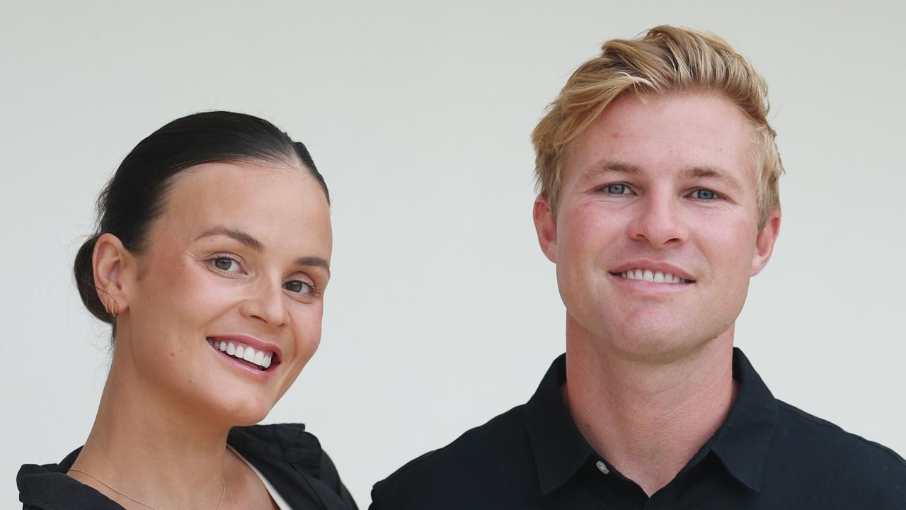 Inside tradie couple's stunning Palm Springs-inspired home flip