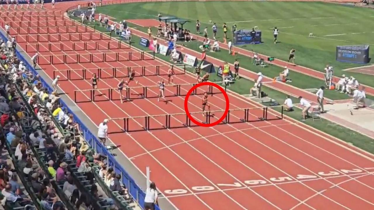 ‘Wrong sport': Fans floored by hurdler's epic recovery after fall