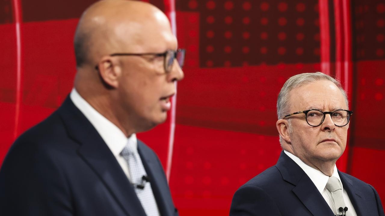 Peter Dutton was the incredible shrinking man during Channel Nine's Great Debate