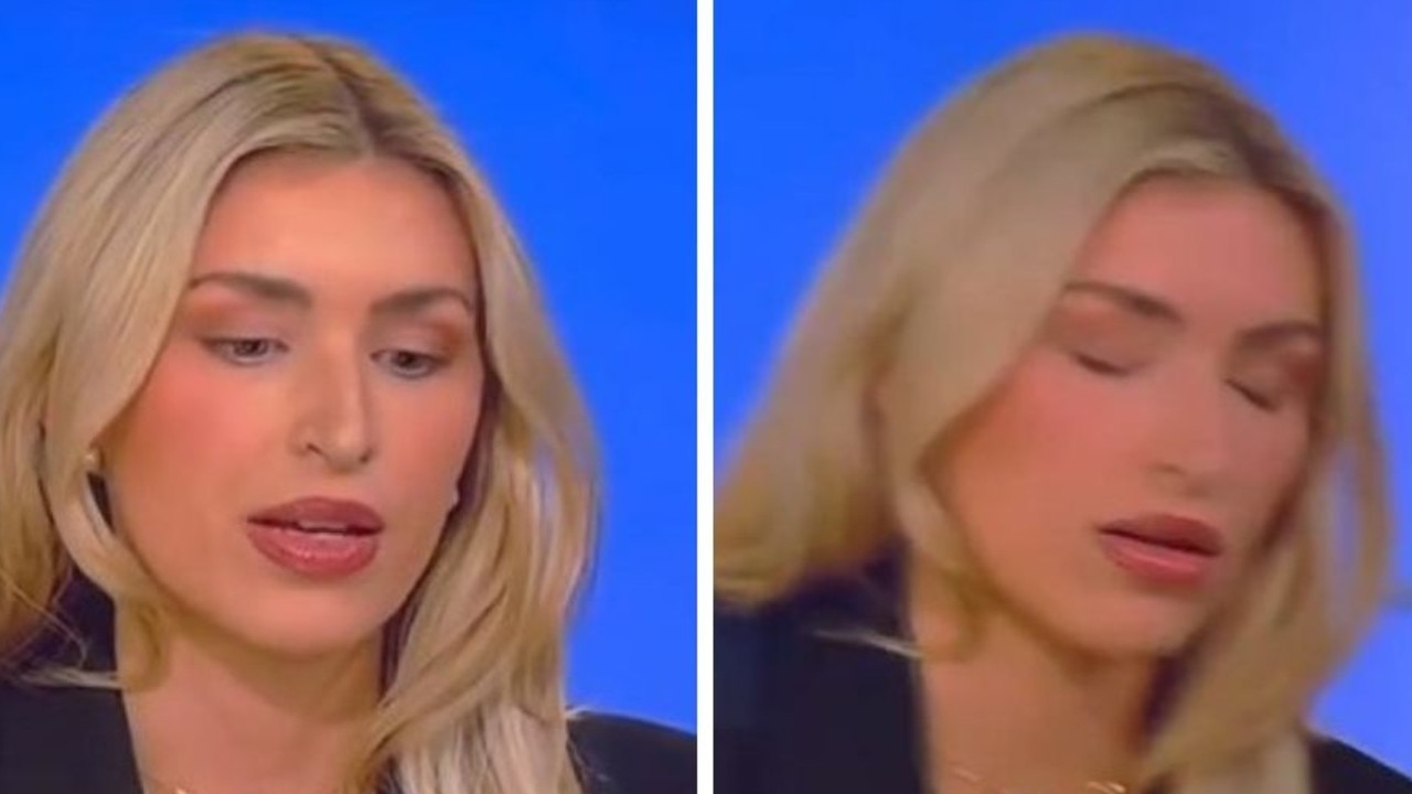 Shocking moment TV guest Camryn Kinsey collapses on air, leaving anchor stunned