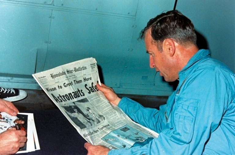 US astronaut Jim Lovell, commander of imperiled Apollo 13, dead at 97