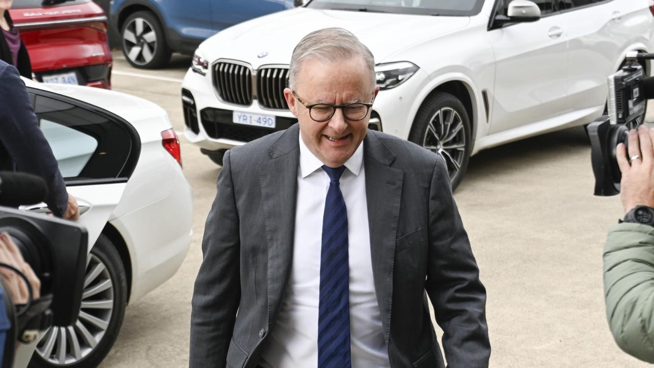 Anthony Albanese attends ALP national secretary Paul Erickson address at the National Press Club