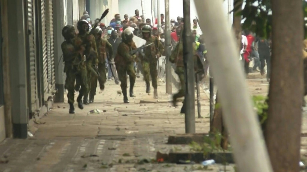 Kenya anniversary protests turn violent, 8 dead