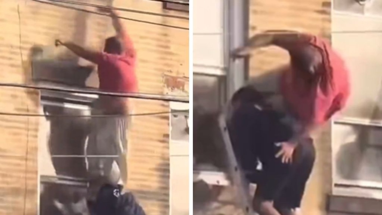Man falls to his death after fire department's ladder breaks while fleeing blaze