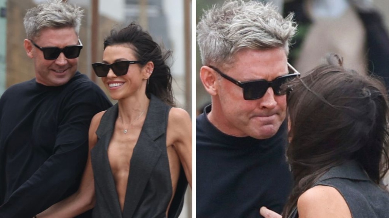 Michael Clarke's girlfriend accidentally flashes side-boob on double date