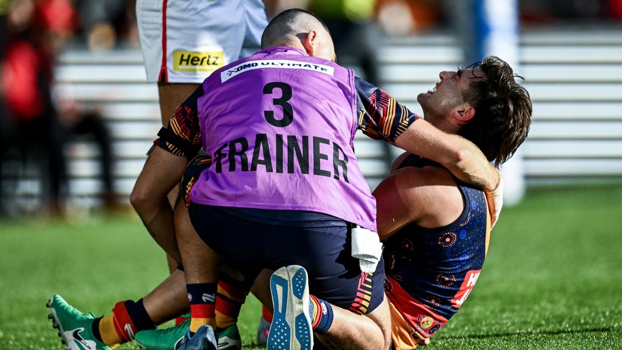 AFL ‘Significant concern' for key Adelaide Crows forward Josh Rachele in comeback win over Melbourne Demons