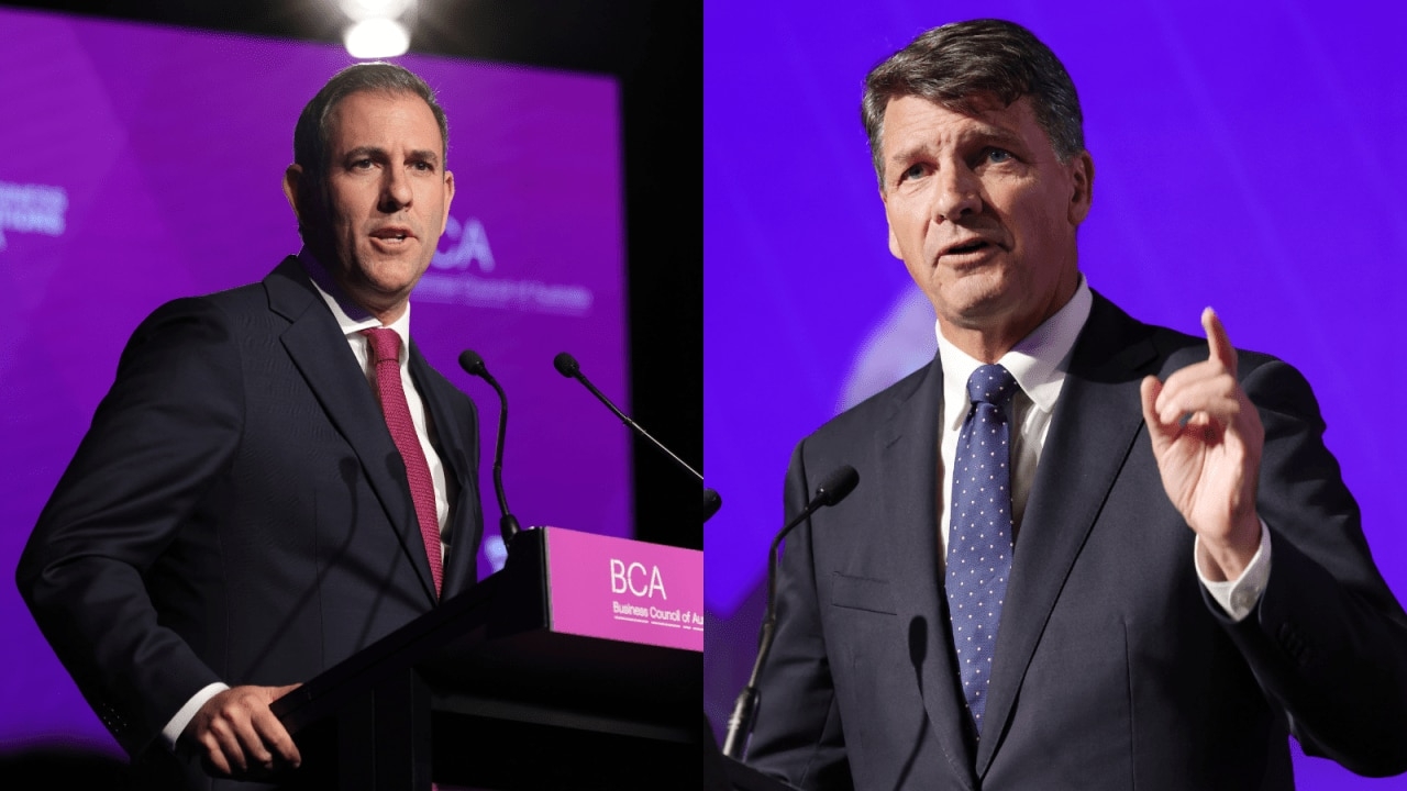 Federal Election: Treasurer Jim Chalmers, shadow treasurer Angus Taylor come to fiery blows in final debate
