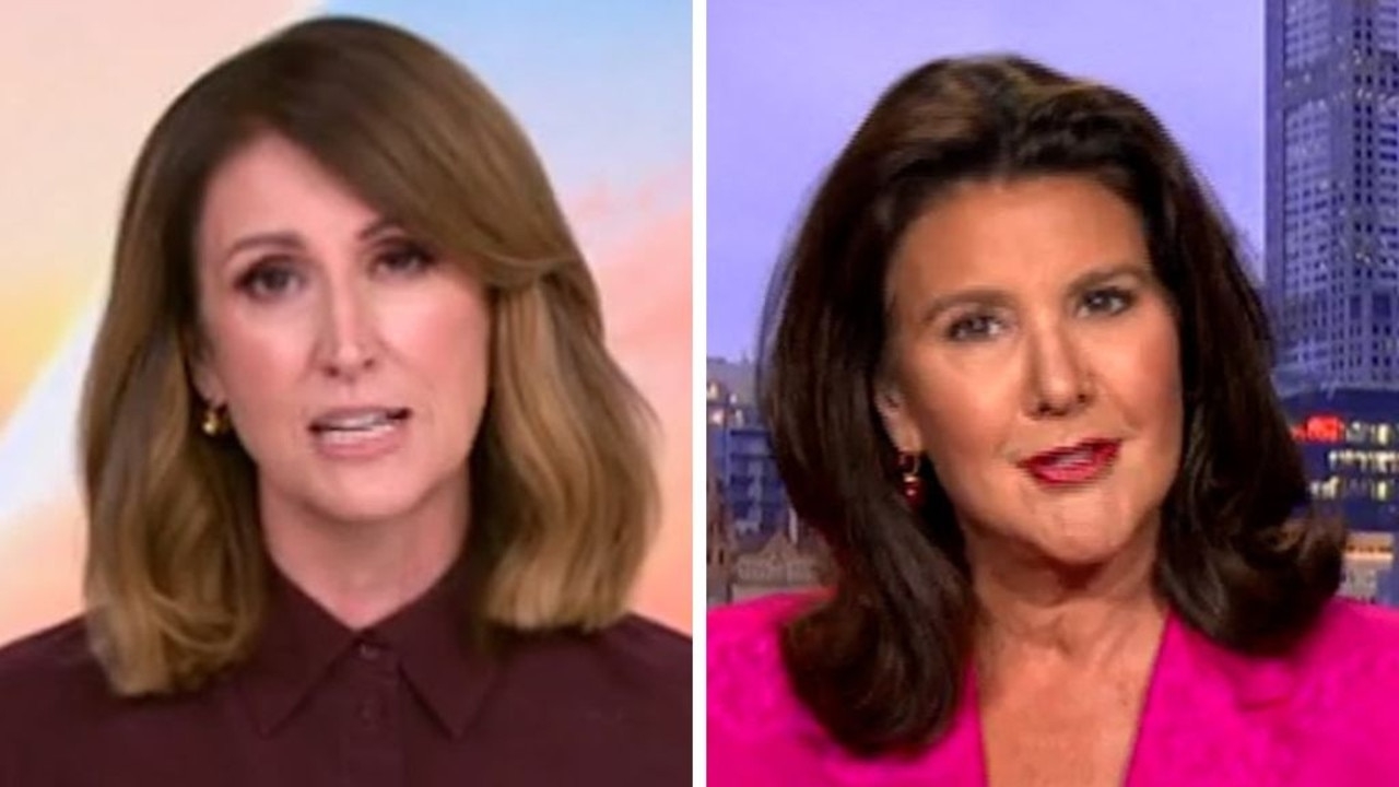 Natalie Barr asks Jane Hume if her demotion from the Liberal frontbench was 'payback' for her WFH policy