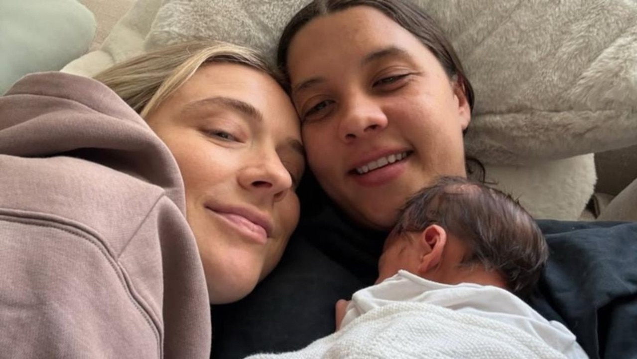 ‘Little man is here': Sam Kerr and partner Kristie Mewis announce birth of baby boy