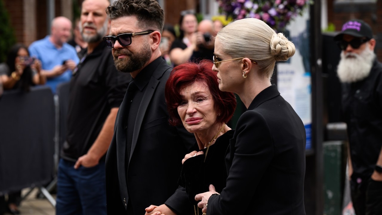 How Sharon Osbourne and her kids each paid tribute to Ozzy at funeral procession