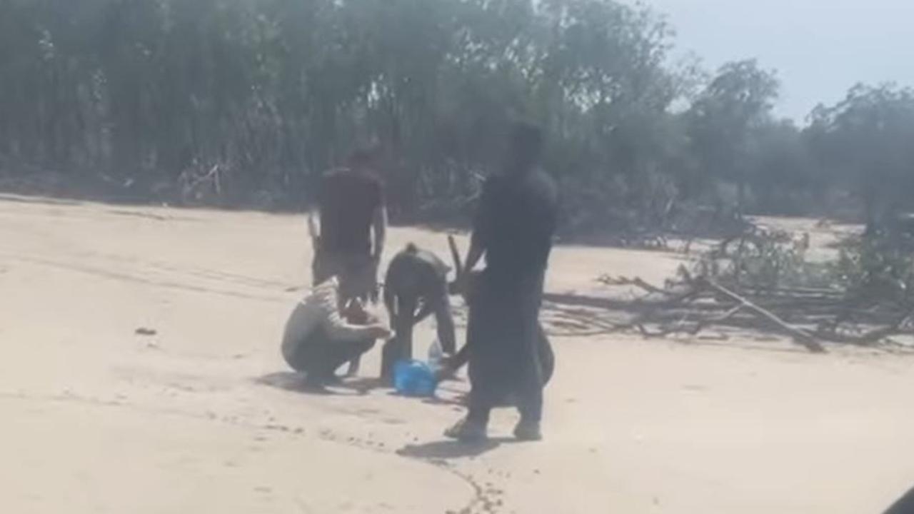 Five men reportedly discovered on remote Australian beach