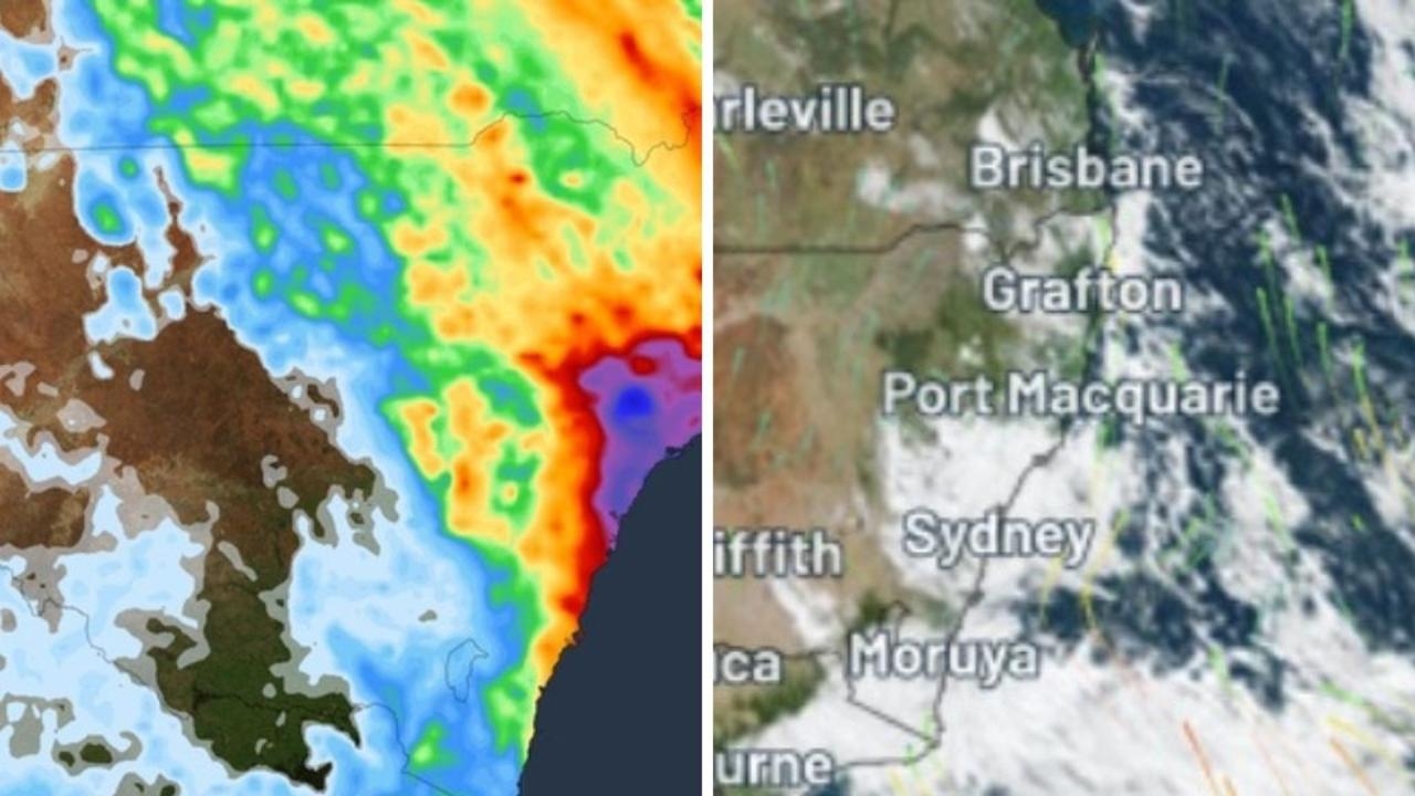 Flood, surf warnings issued for NSW as heavy rain, winds strike