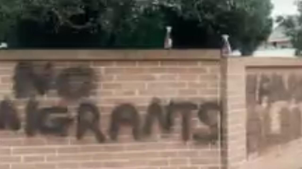 Vandals spray racist graffiti on the Australian Islamic College of Sydney