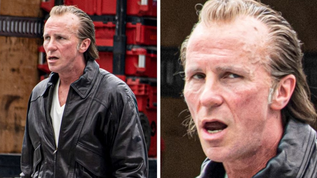 Christian Bale unrecognisable on the set of his upcoming sports movie Madden