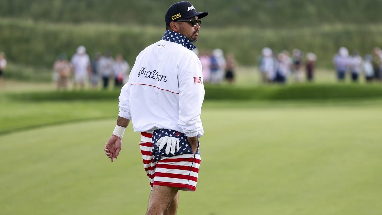 Jason Day goes bold with a practice round outfit as the world's best players prepare for toughest US Open ever