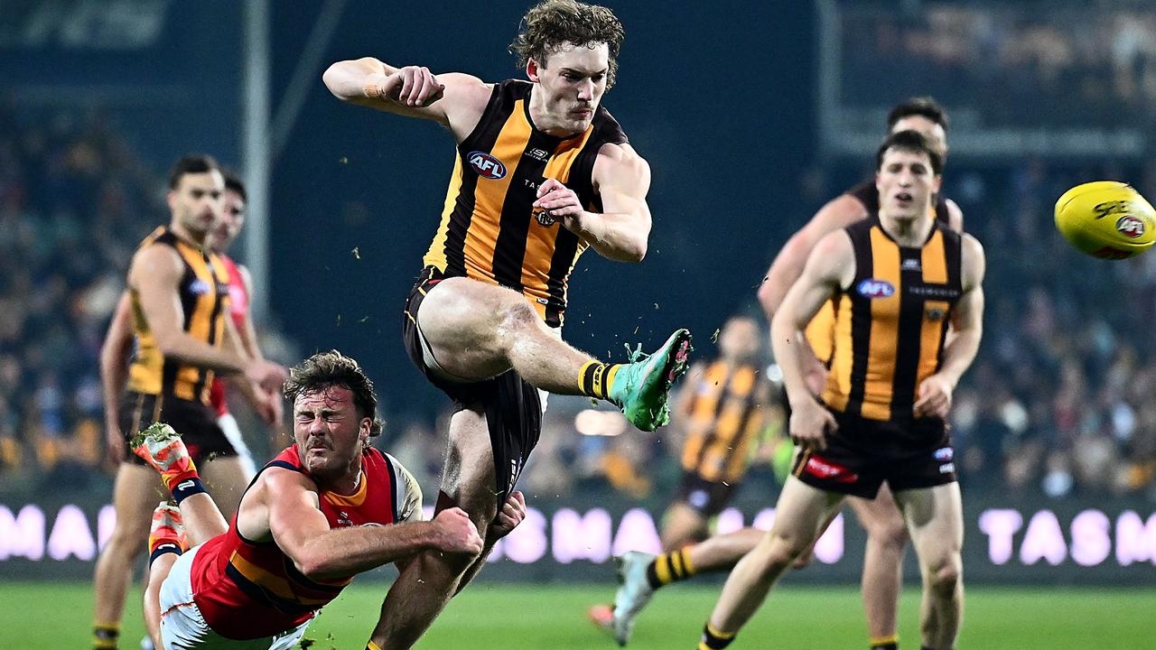 AFL 2025: Hawthorn coach Sam Mitchell on Josh Weddle and Cooper Hodge