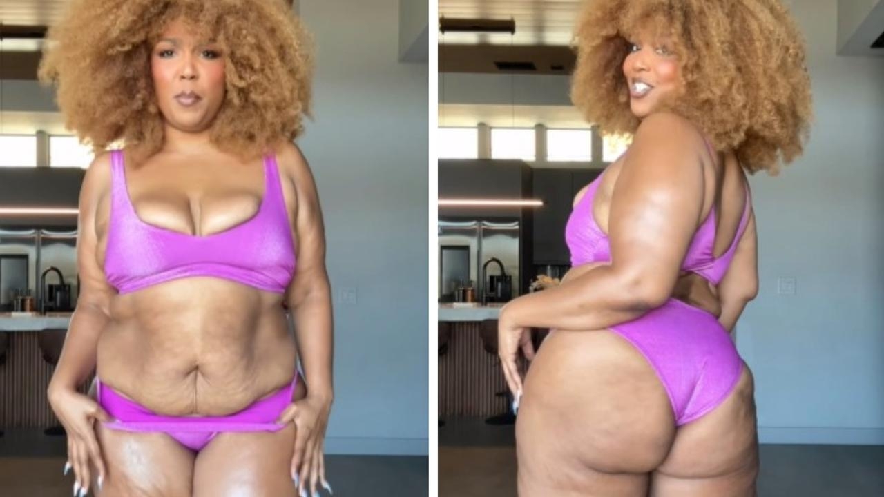 Lizzo shows off weight loss in two-piece bikini