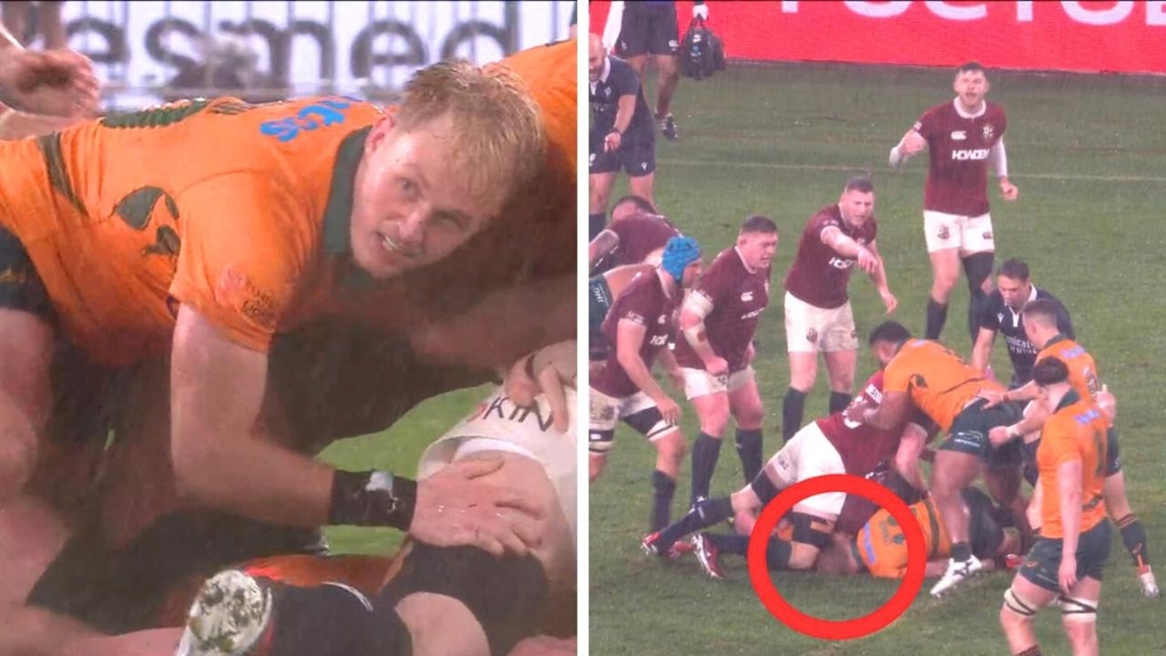 ‘Disgraceful': Rugby rocked by foul play by Lions captain as Wallaby concussed
