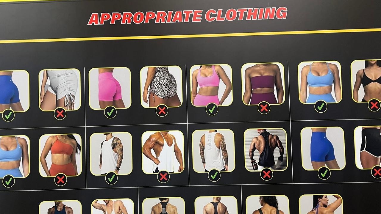 Sydney gym's dress code has divided, confused Australians