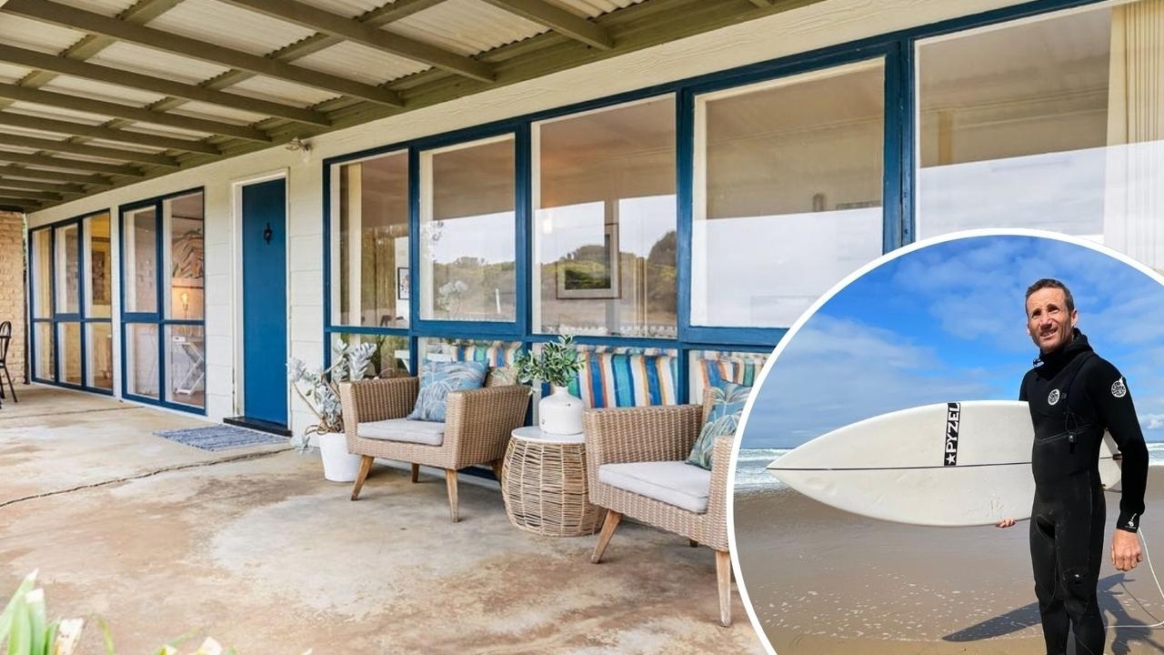 Retired jockey Damien Oliver lists humble Surf Coast beach shack