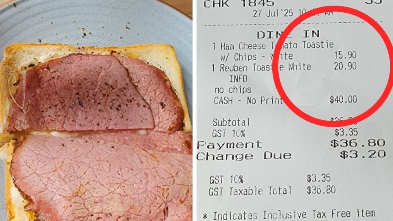 ‘Robbed': Cafe slammed over insane price of ‘sad' toastie