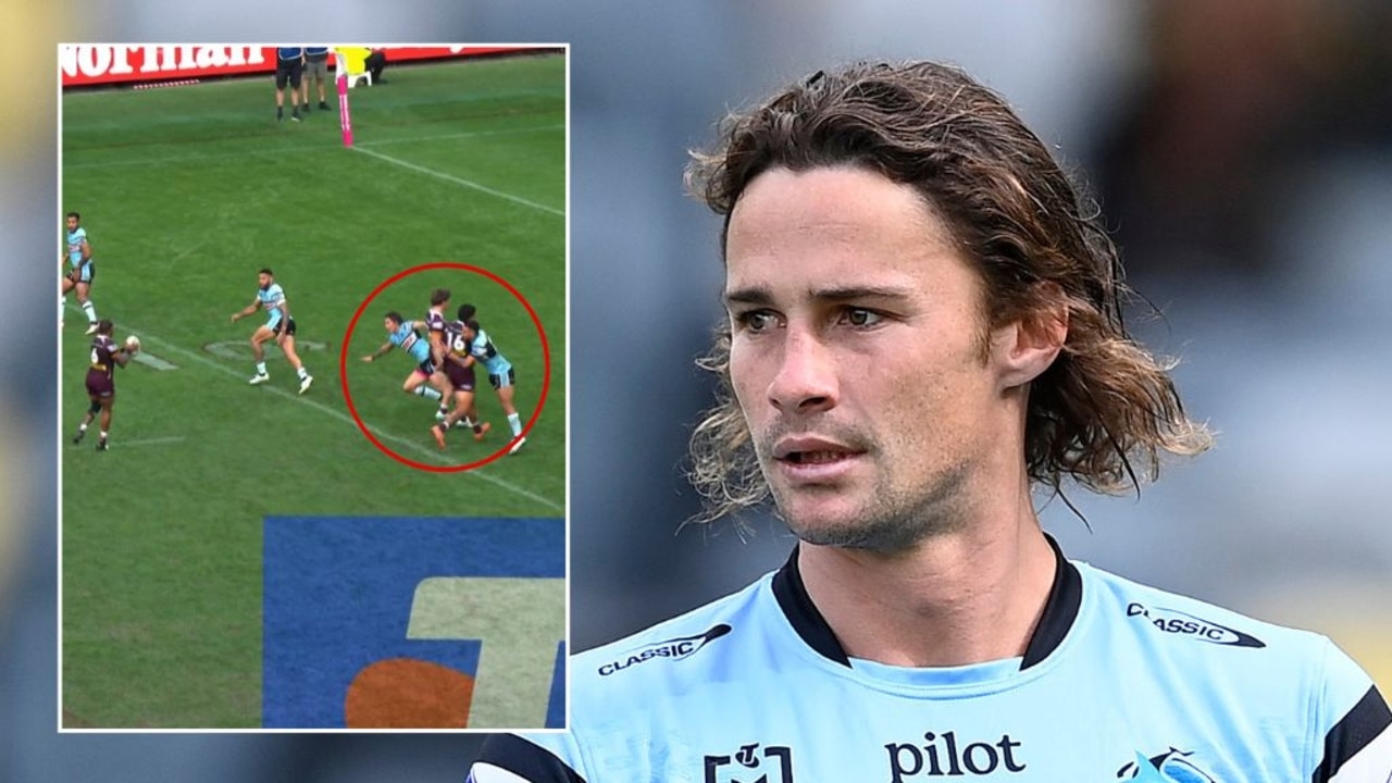 NRL world tears into Nicho Hynes for flop as rugby league world commend common sense officiating