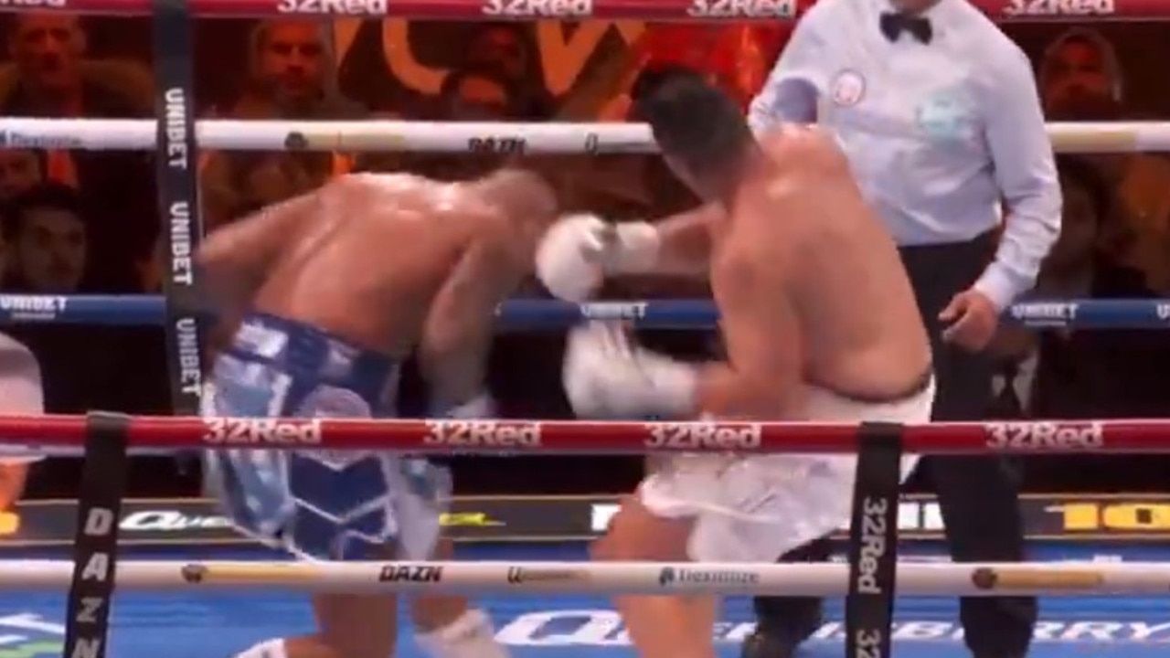 Aussie heavyweight Justis Huni KO'd in ‘heartbreaking' boxing loss
