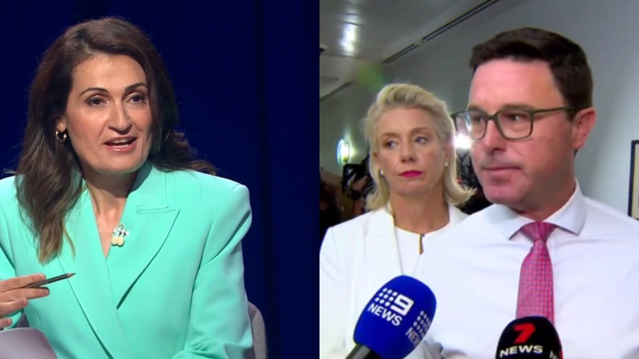 'A lot of blokes asking questions': ABC star Patricia Karvelas demands question at heated National Party press conference