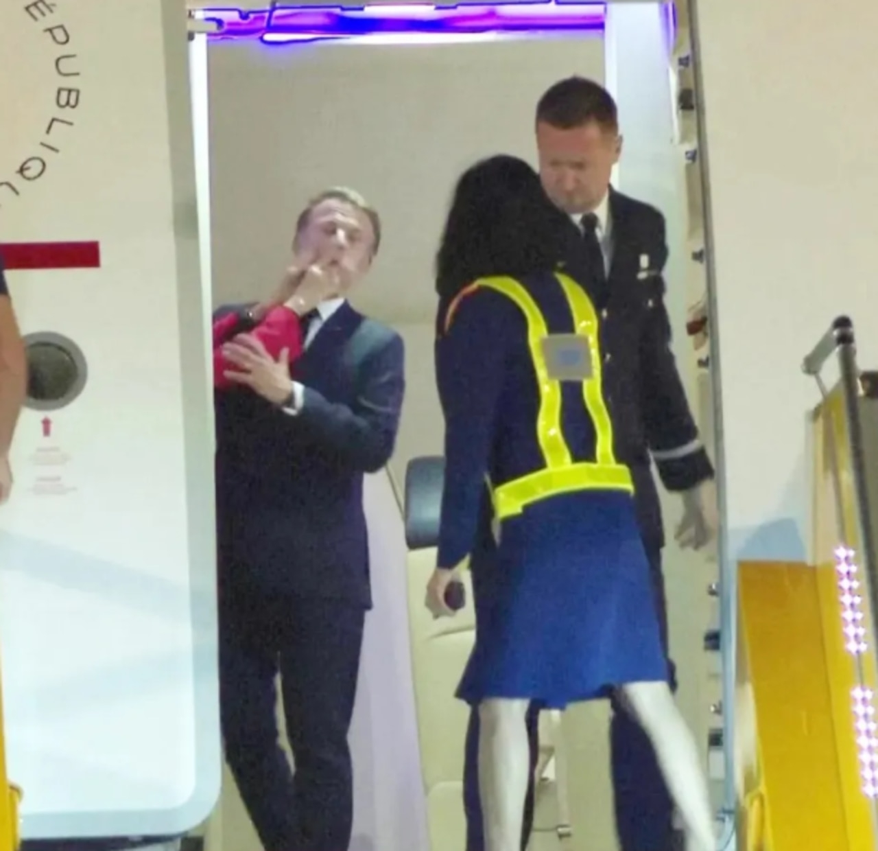 French President Emmanuel Macron slapped by wife in shock video