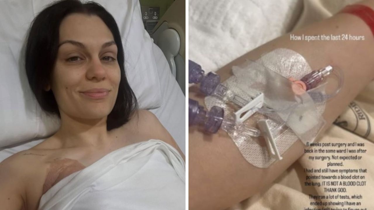 Jessie J hospitalised six weeks after breast cancer surgery