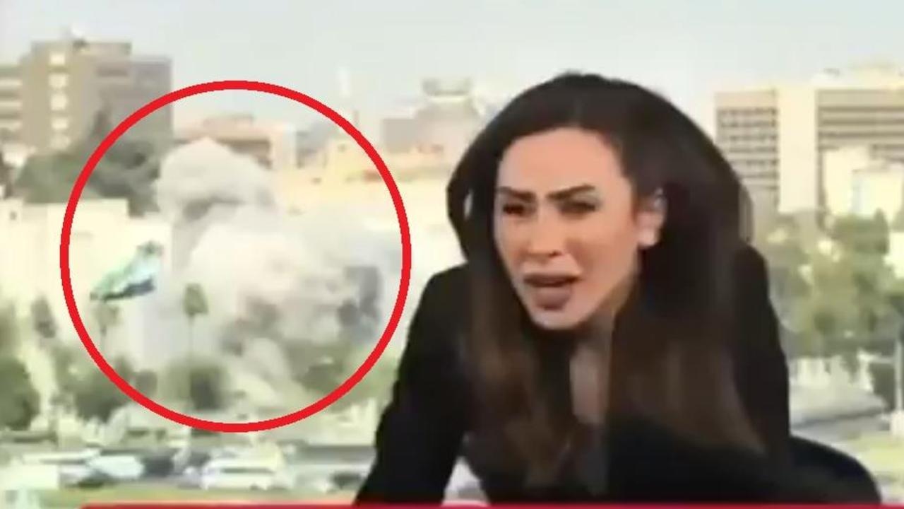 Anchor flees in horror scenes on live TV