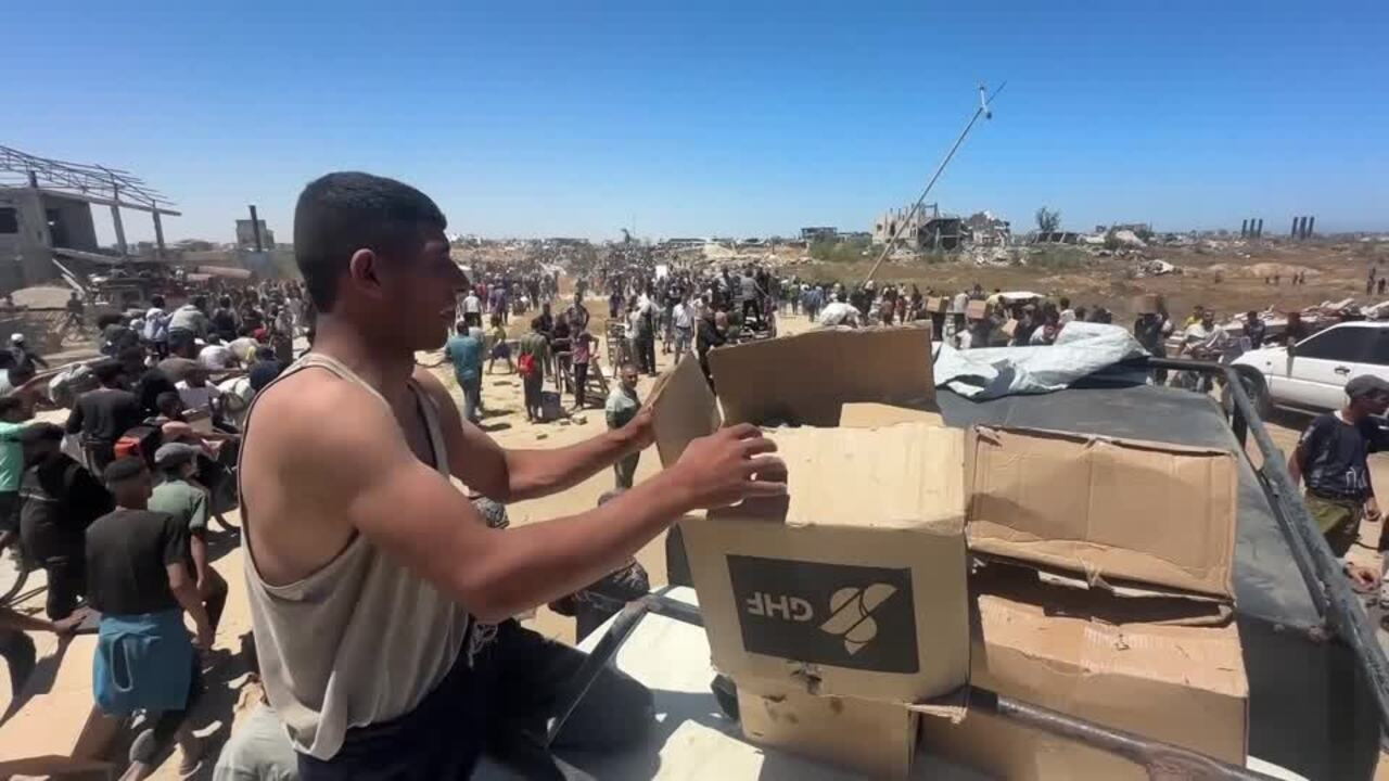 Palestinians say aid distribution by US-backed group is ‘chaos'