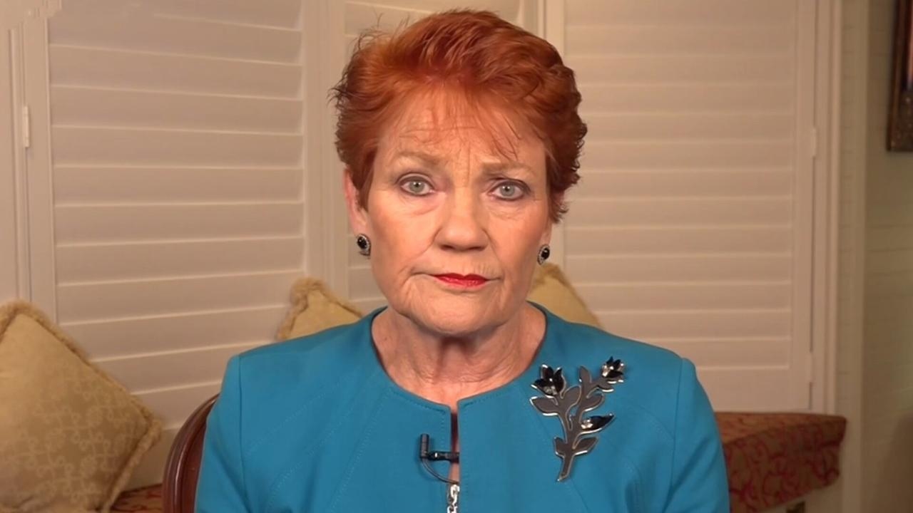 Pauline Hanson reacts to ratings surge for One Nation in latest Newspoll